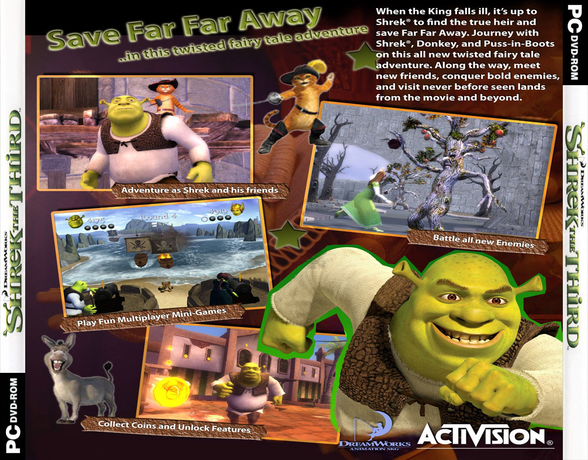 Shrek the Third - zadn CD obal 2