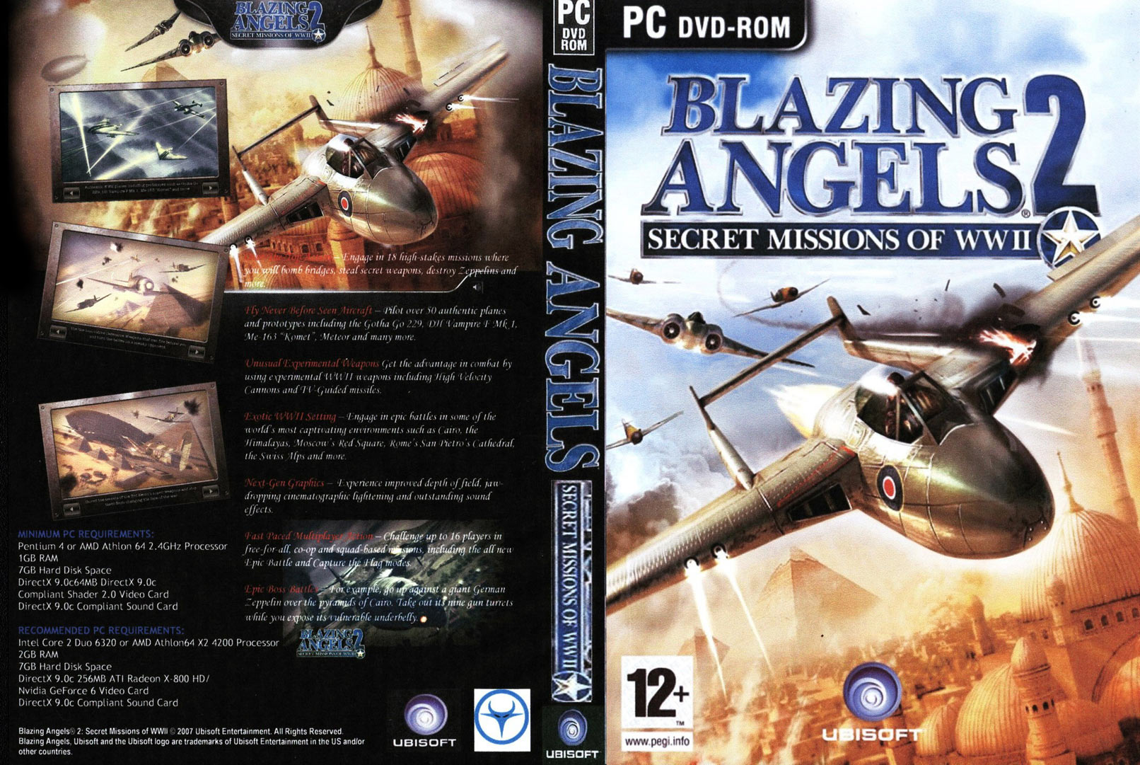 Blazing Angels 2: Secret Missions of WWII - DVD obal