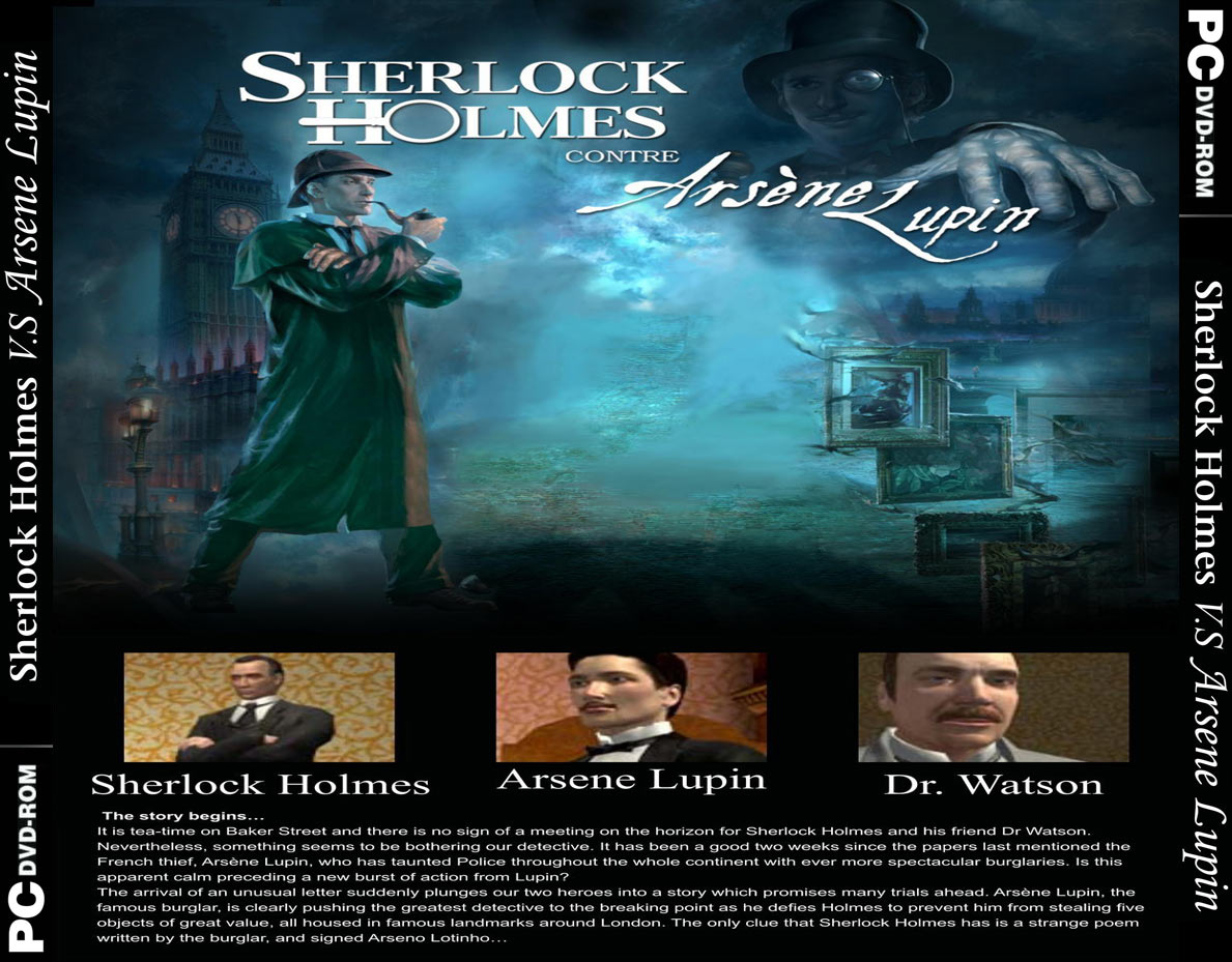 Sherlock Holmes versus Arsène Lupin - zadn CD obal