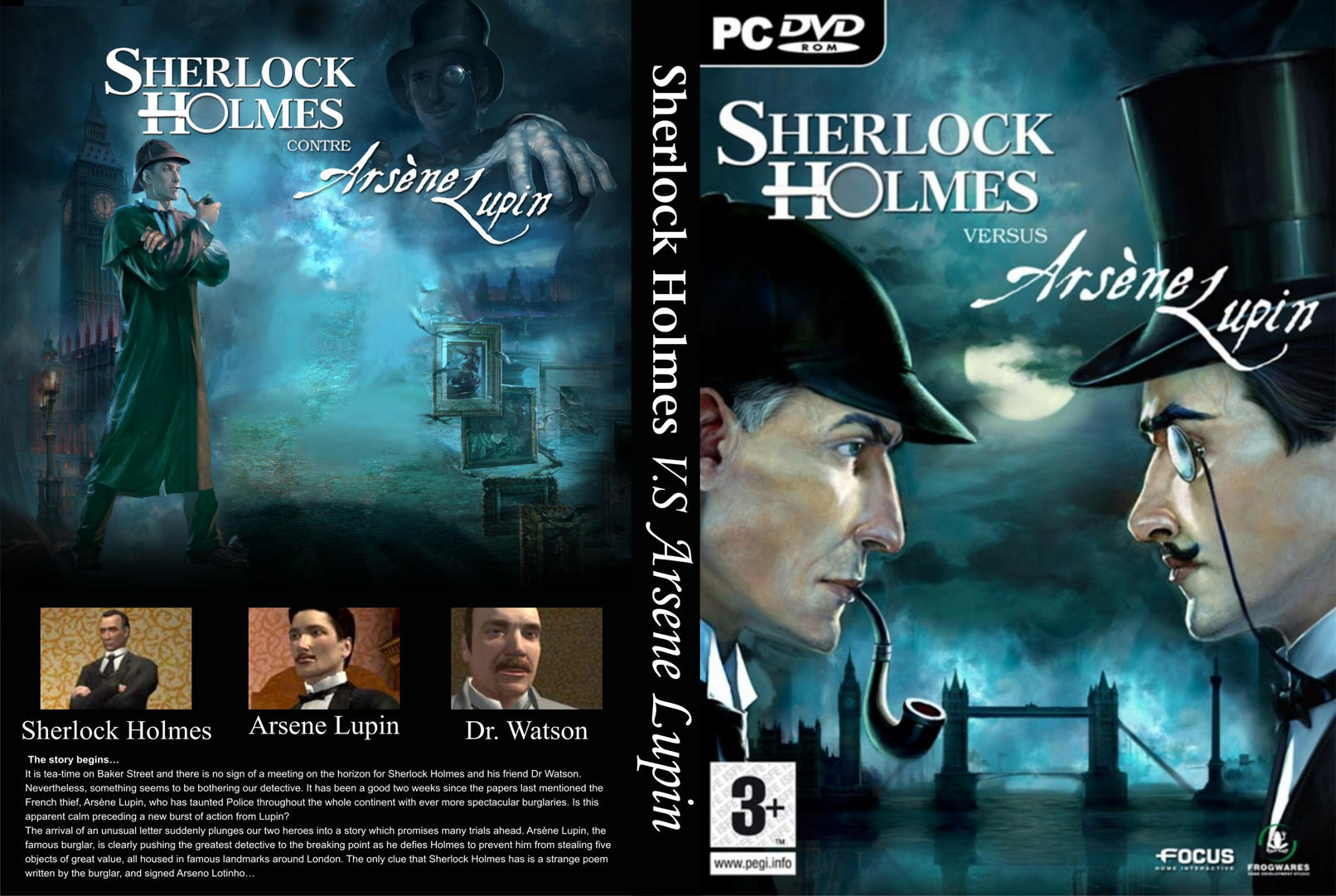 Sherlock Holmes versus Arsène Lupin - DVD obal