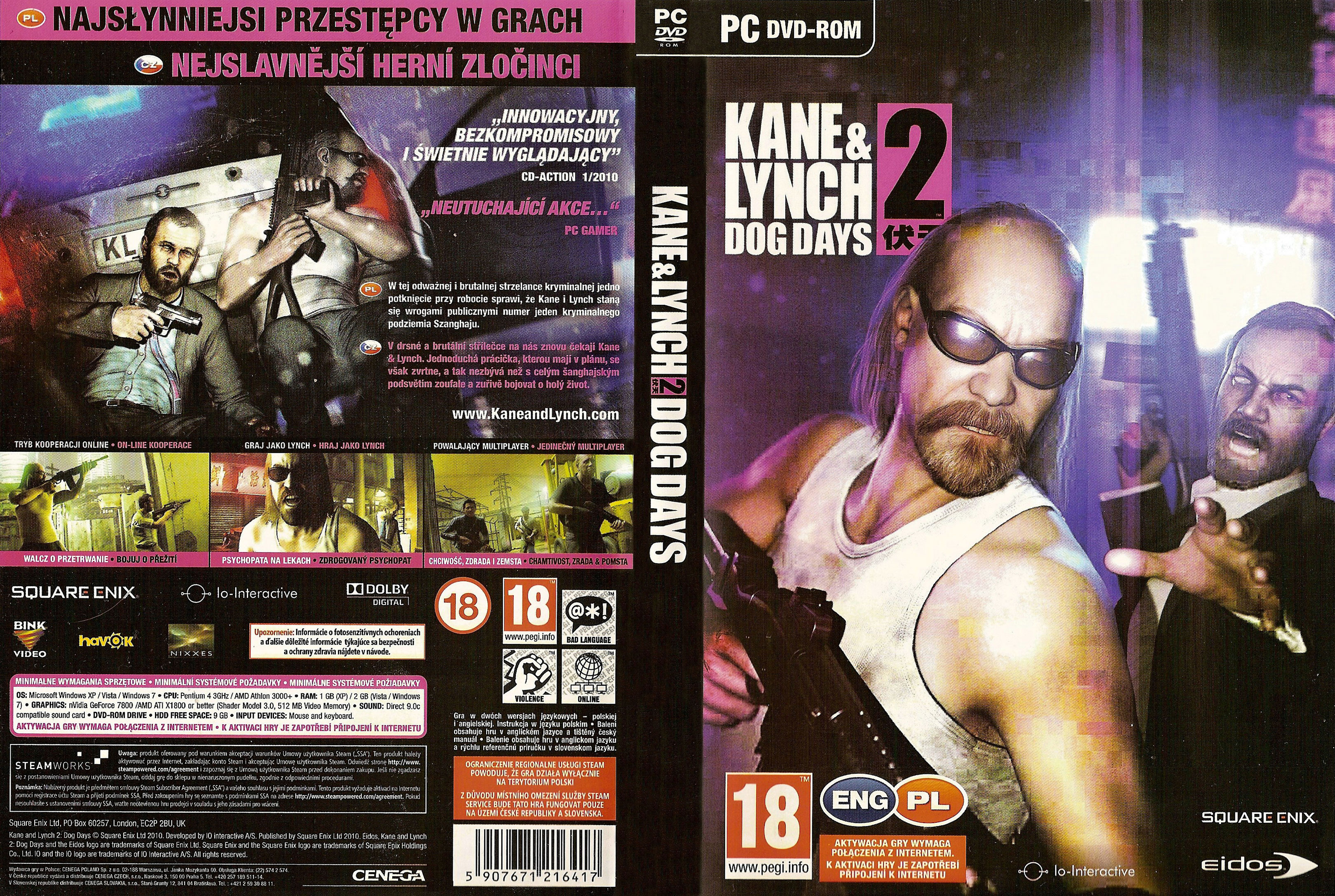 Kane & Lynch 2: Dog Days - DVD obal 4