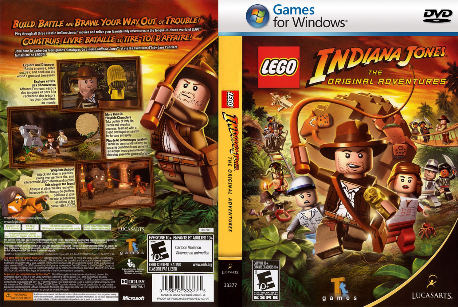 LEGO Indiana Jones: The Original Adventures - DVD obal
