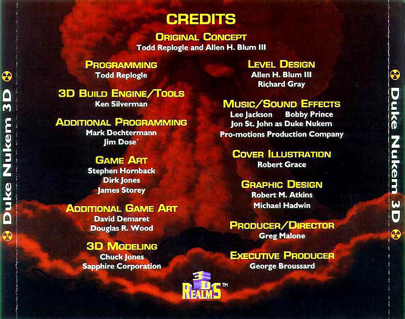Duke Nukem 3D - zadn CD obal