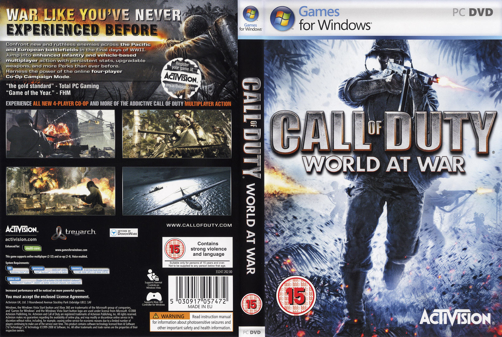 Call of Duty 5: World at War - DVD obal 2