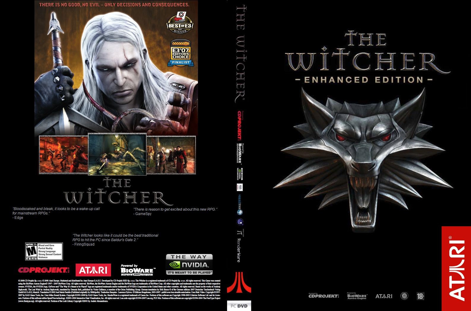 The Witcher: Enhanced Edition - DVD obal