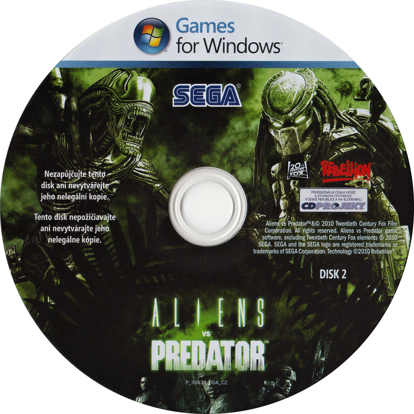 Aliens vs Predator - CD obal 2