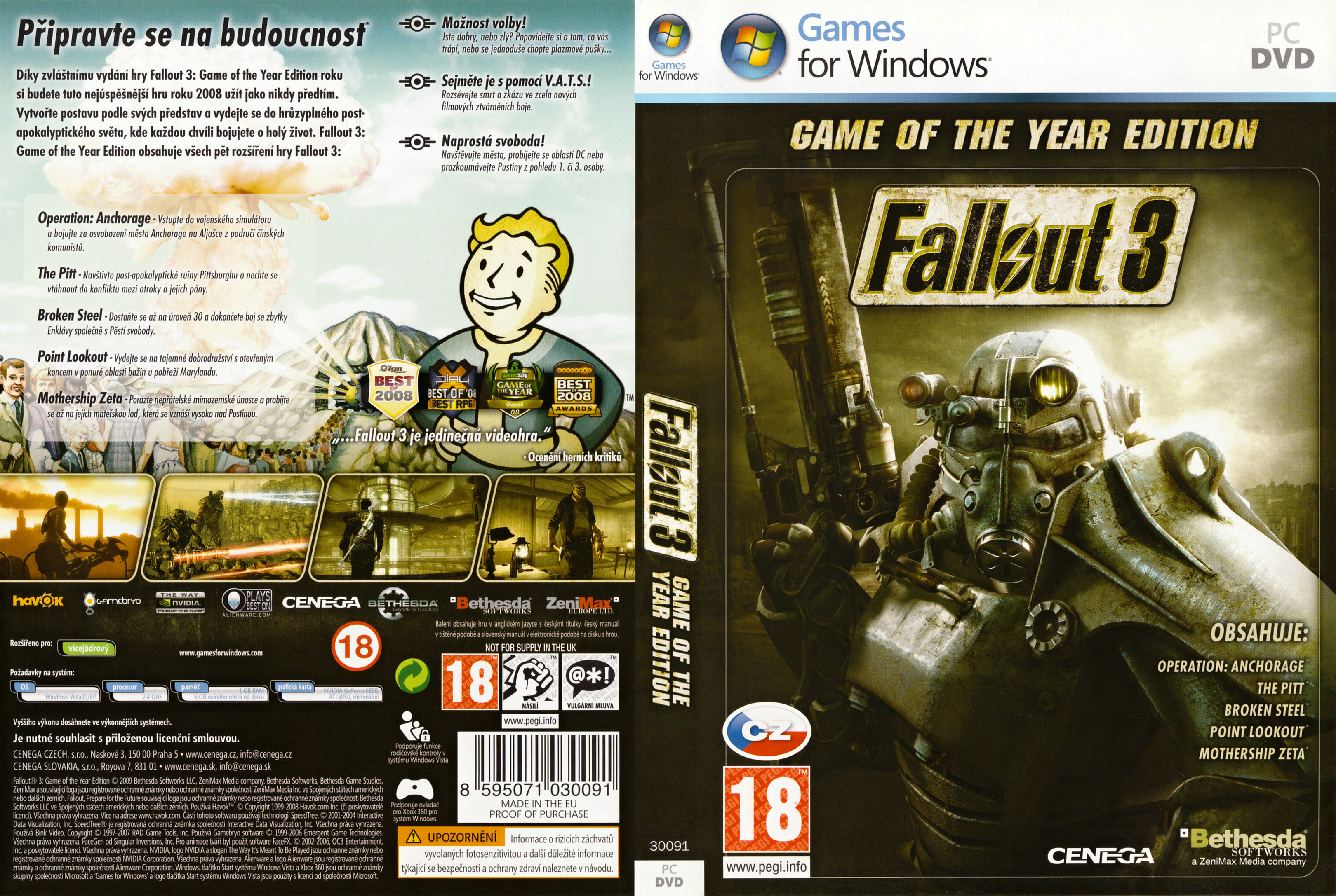 Fallout 3: Game of the Year Edition - DVD obal
