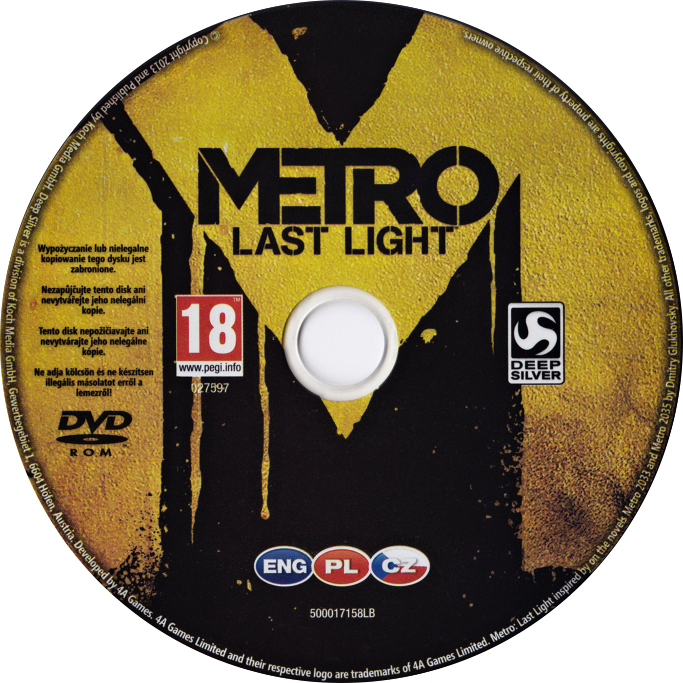 METRO: Last Light - CD obal