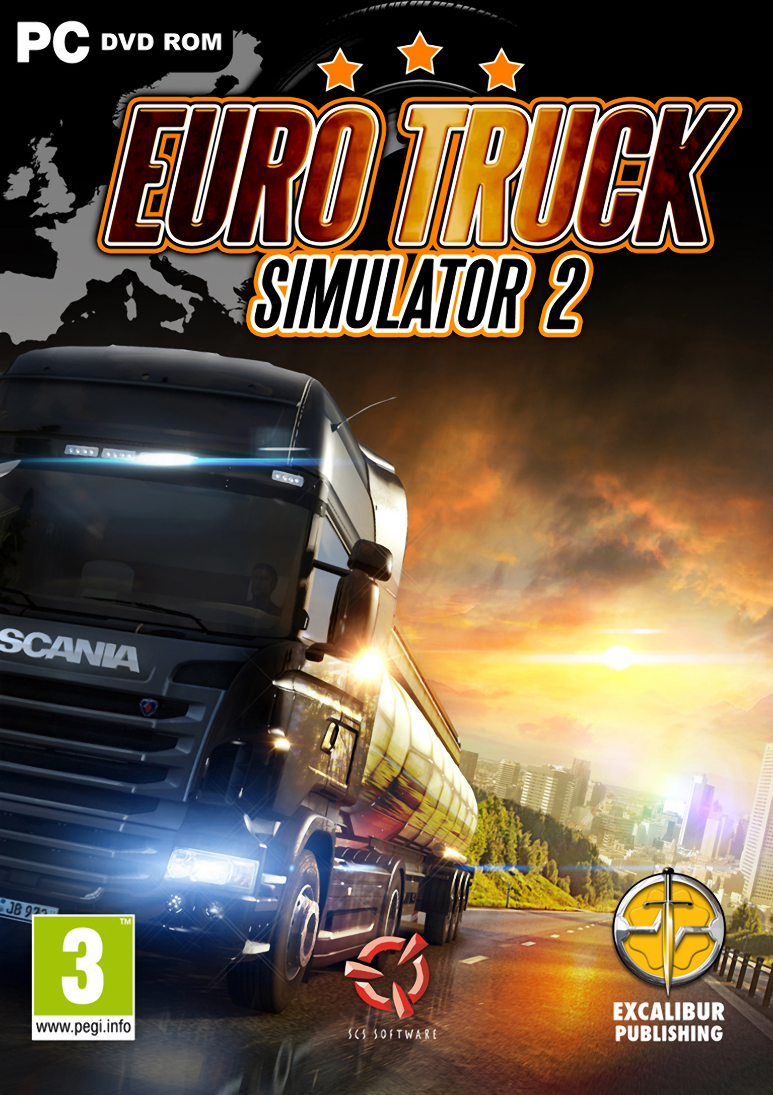 Euro Truck Simulator 2 - predn DVD obal