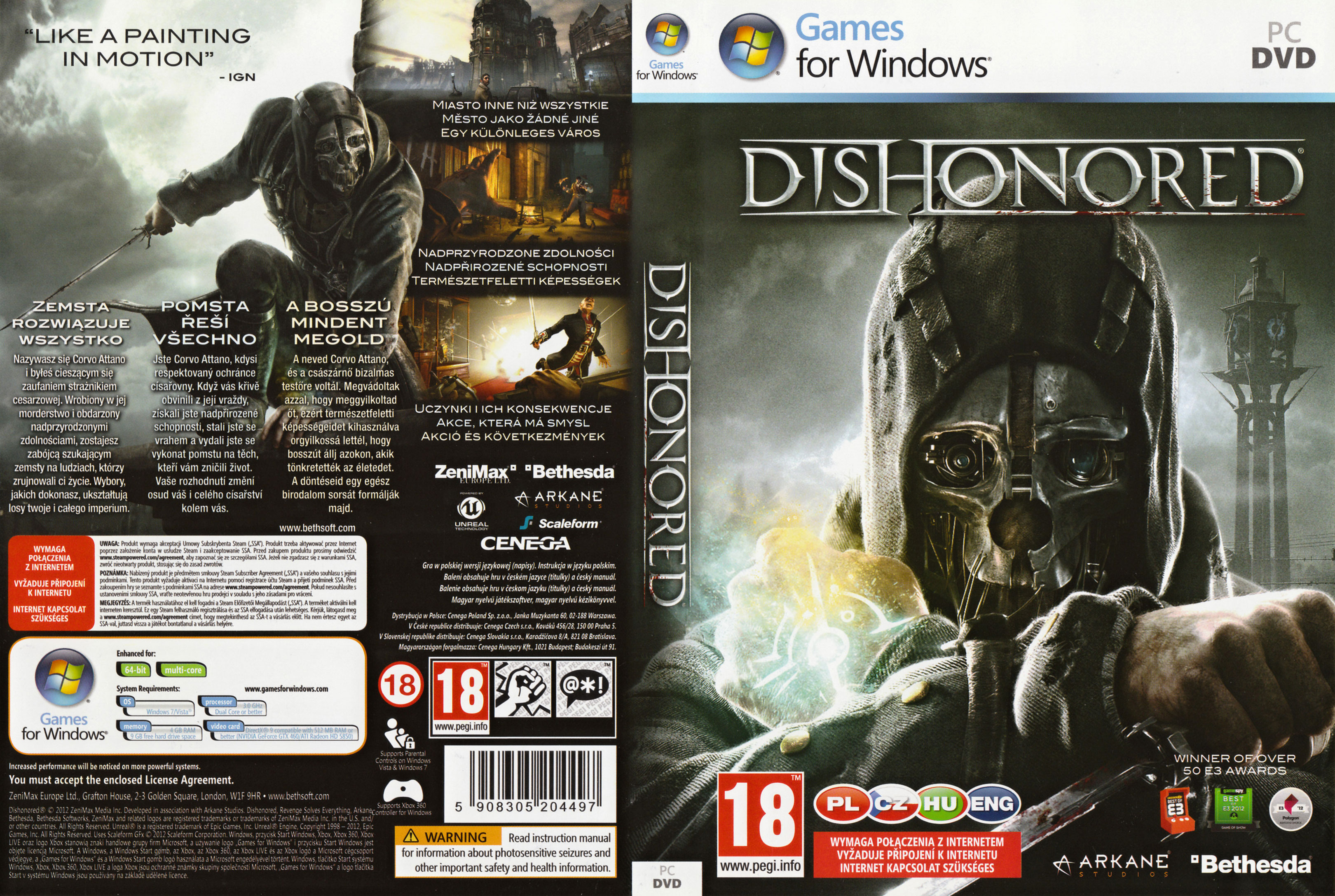 Dishonored - DVD obal 2