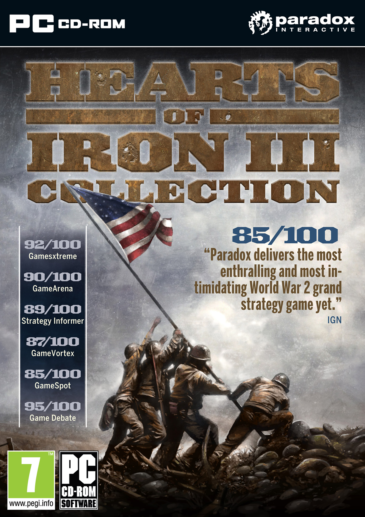 Hearts of Iron 3: Collection - predn DVD obal