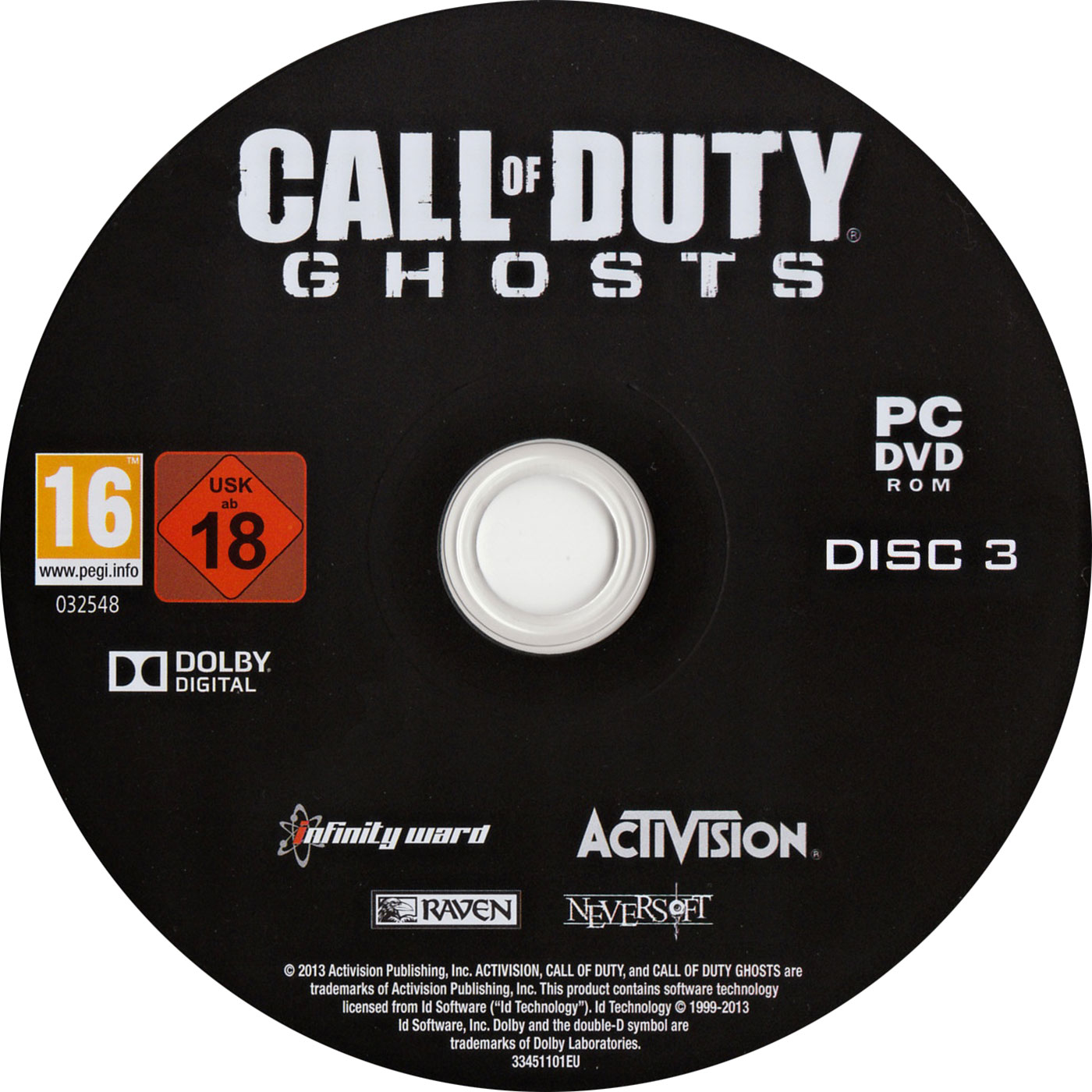 Call of Duty: Ghosts - CD obal 3
