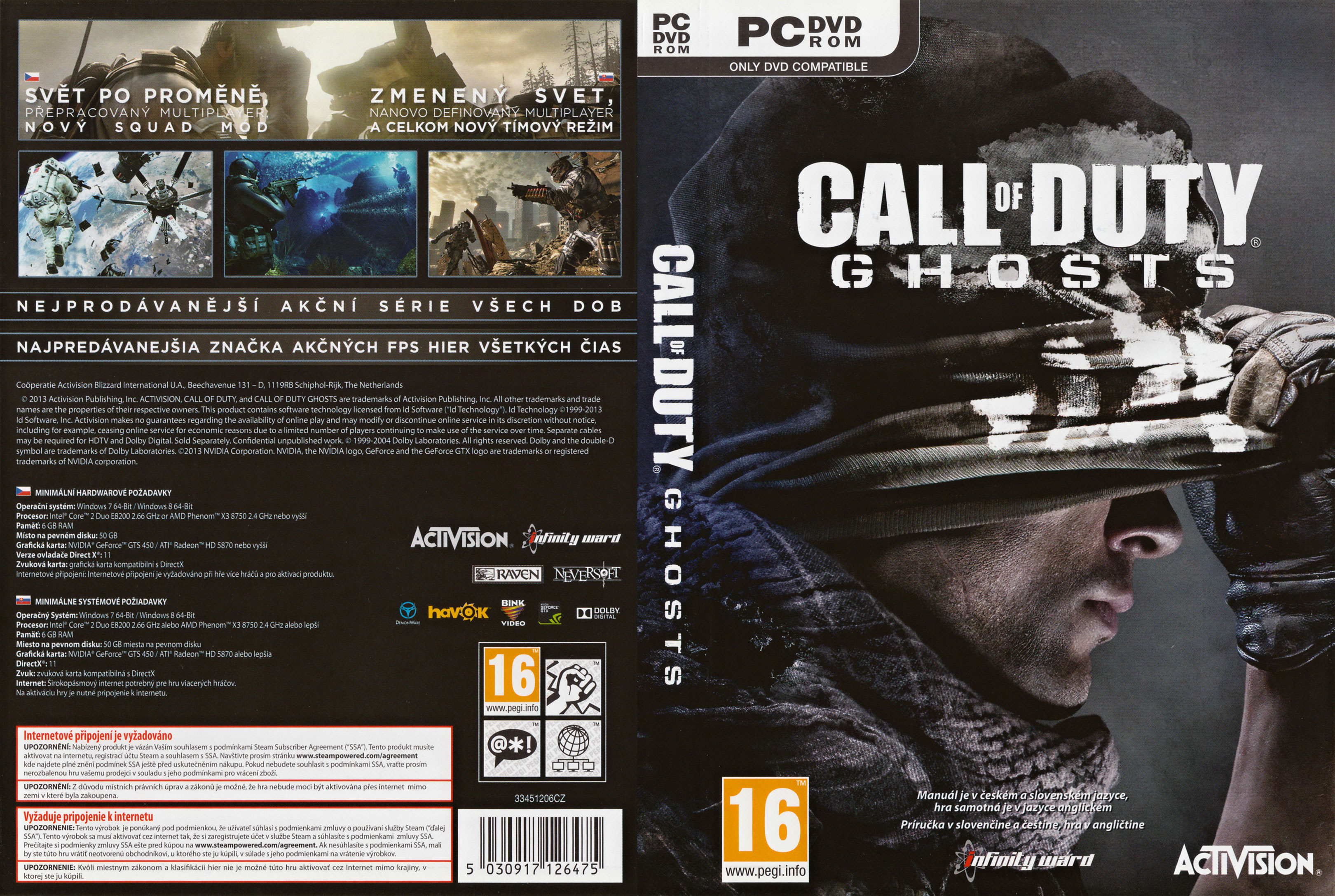 Call of Duty: Ghosts - DVD obal