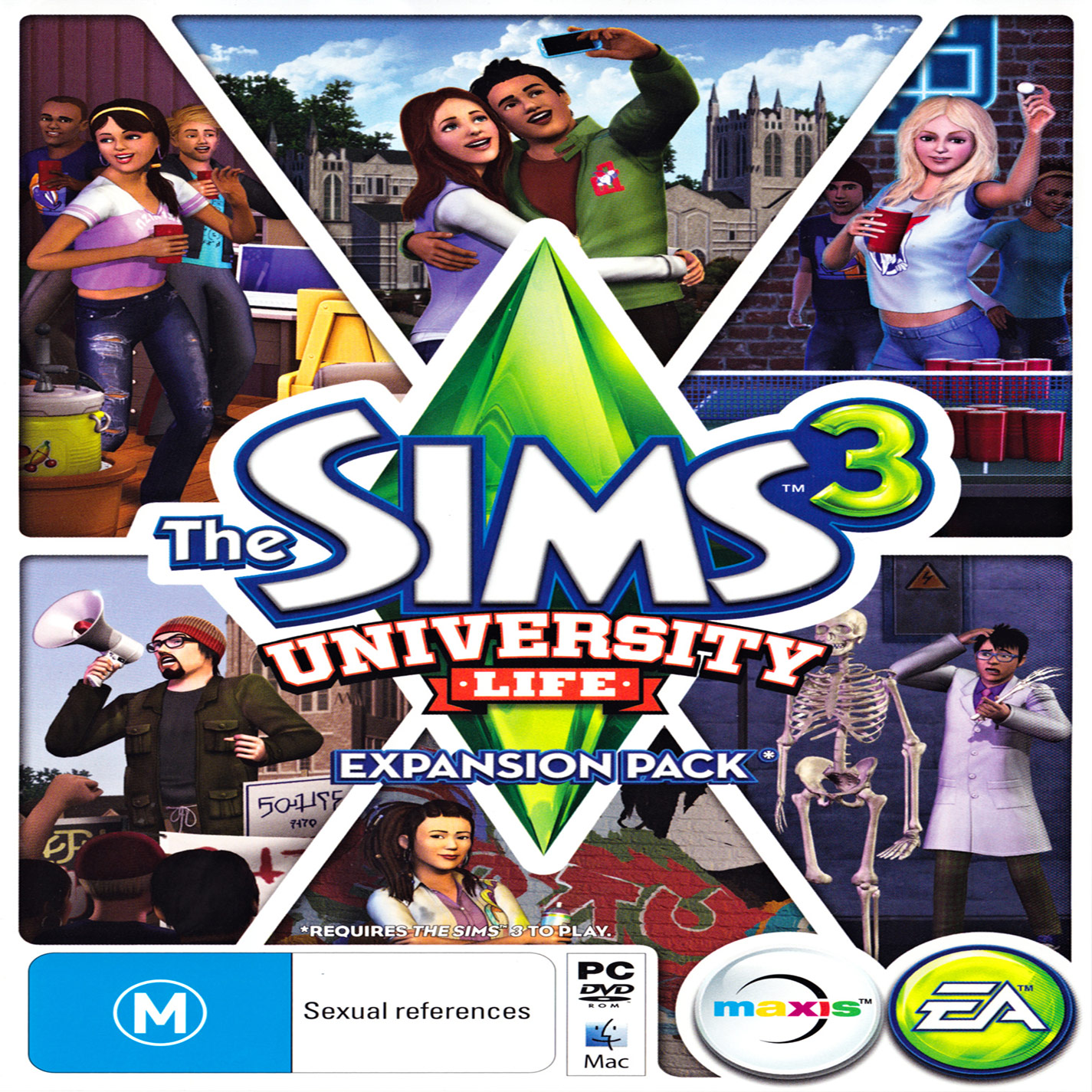 The Sims 3: University Life - predn CD obal 3