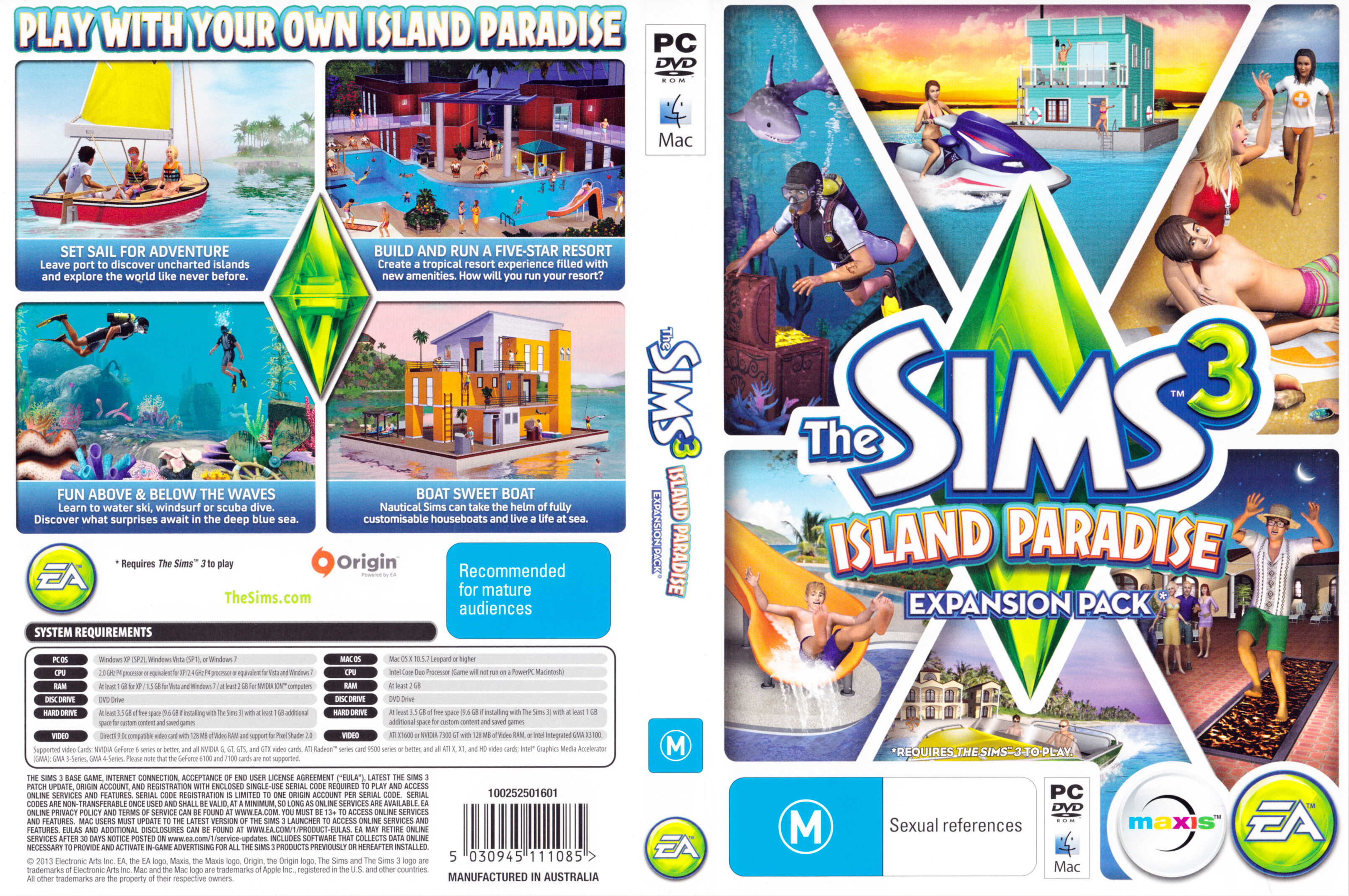 The Sims 3: Island Paradise - DVD obal