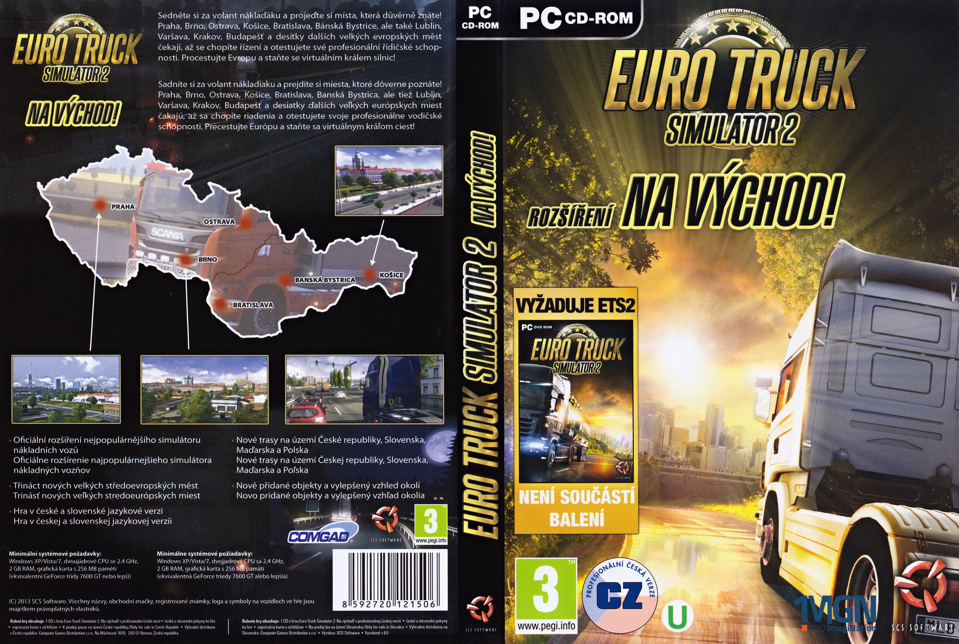 Euro Truck Simulator 2: Going East! - DVD obal