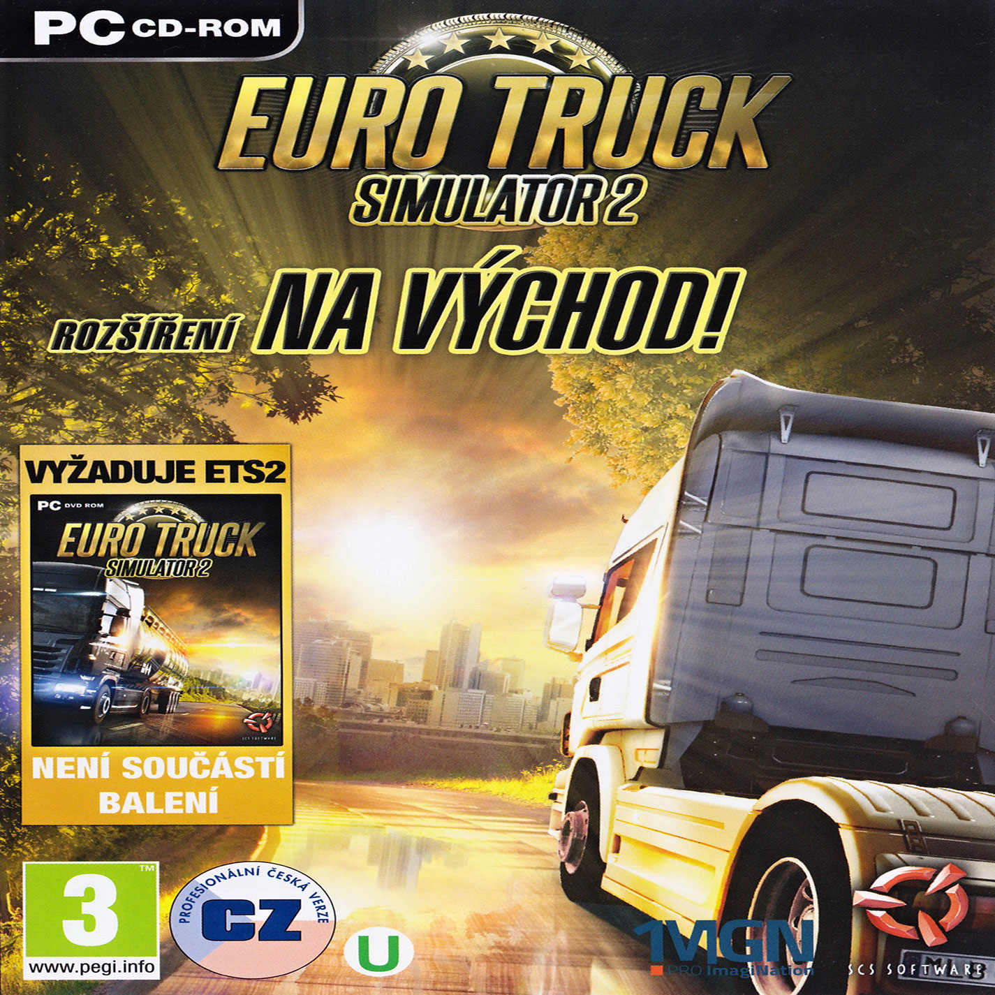 Euro Truck Simulator 2: Going East! - predn CD obal 2