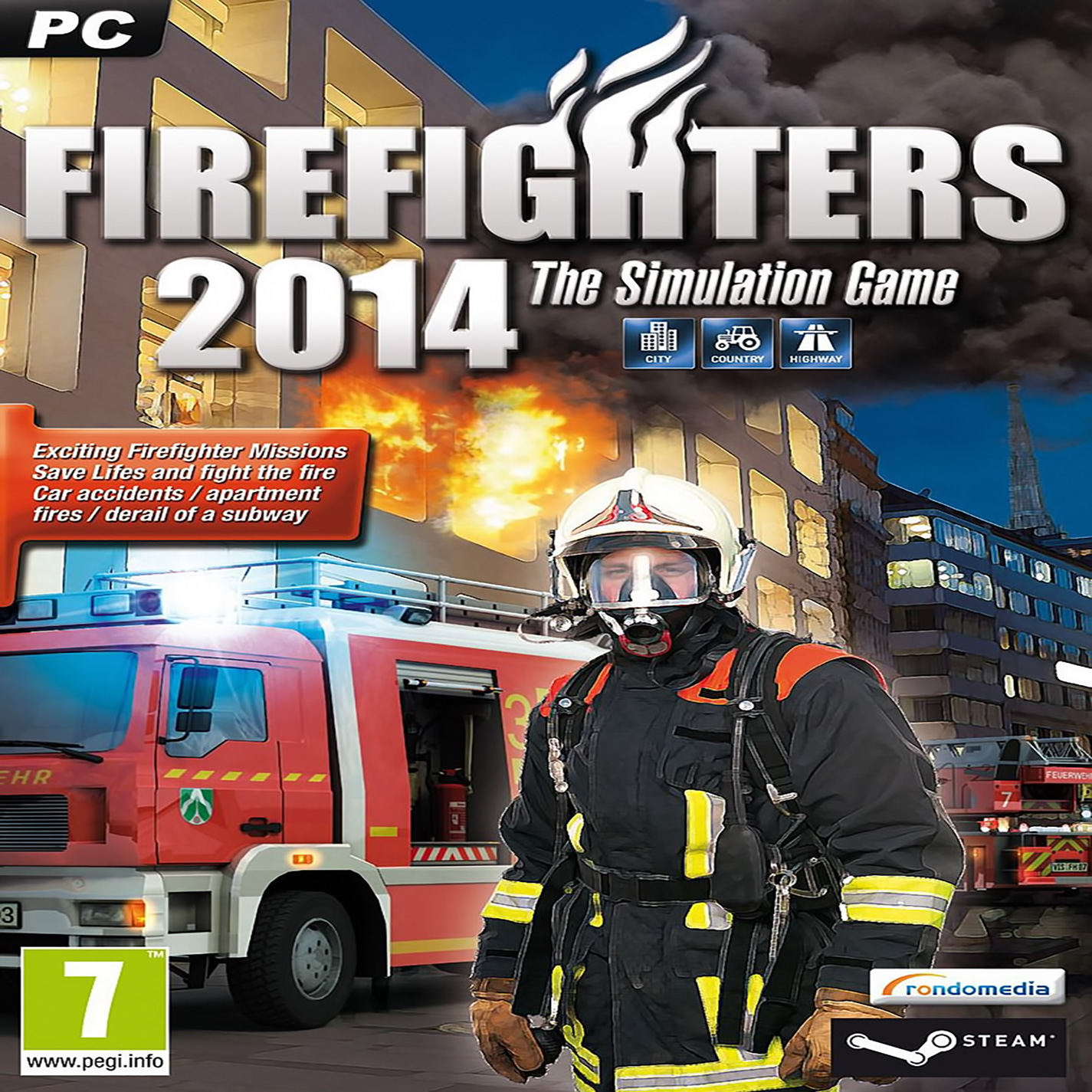Firefighters 2014: The Simulation Game - predn CD obal