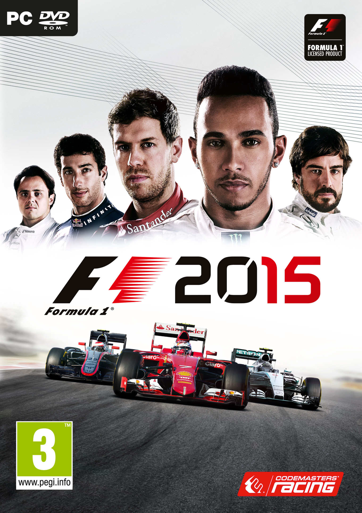 F1 2015 - predn DVD obal