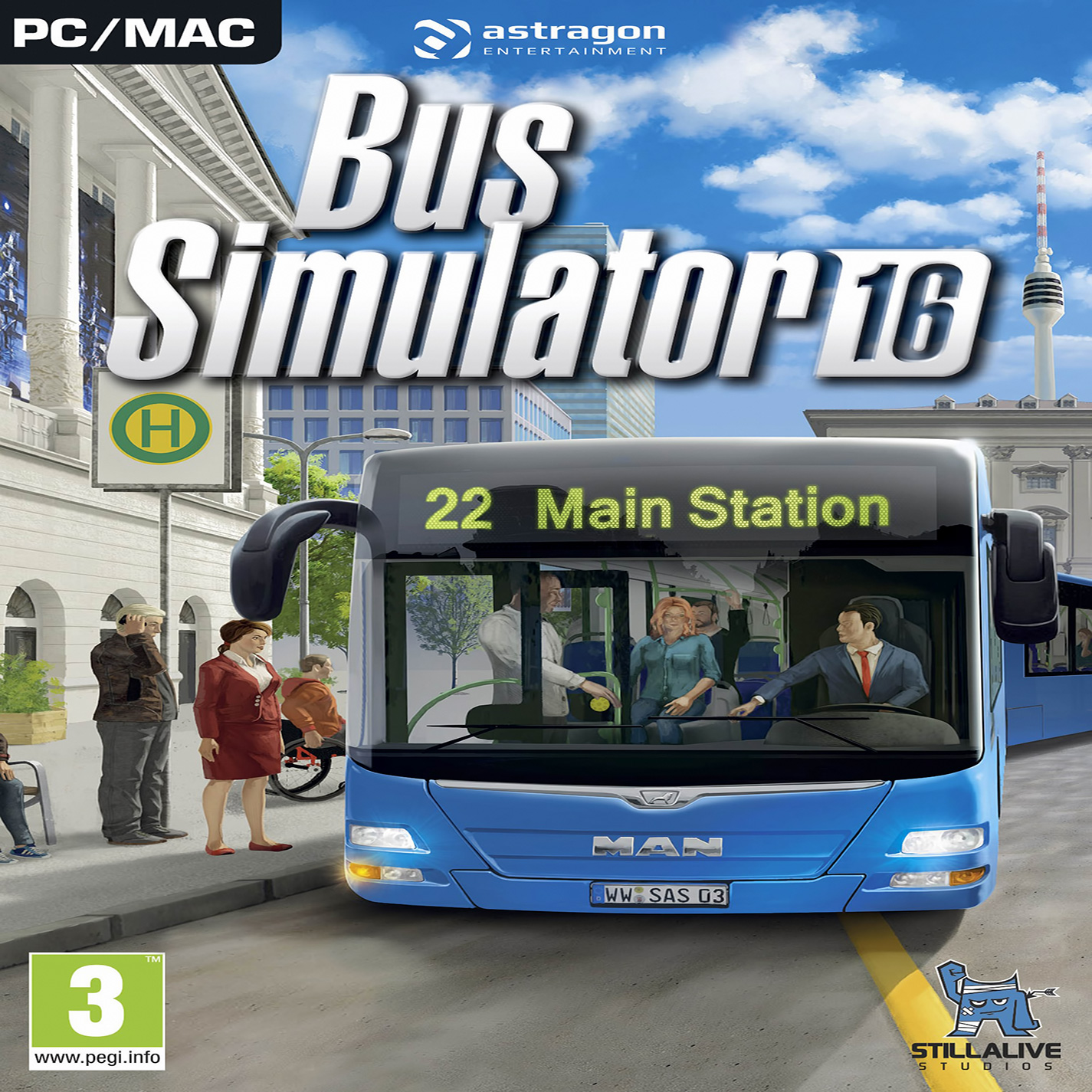 Bus Simulator 16 - predn CD obal
