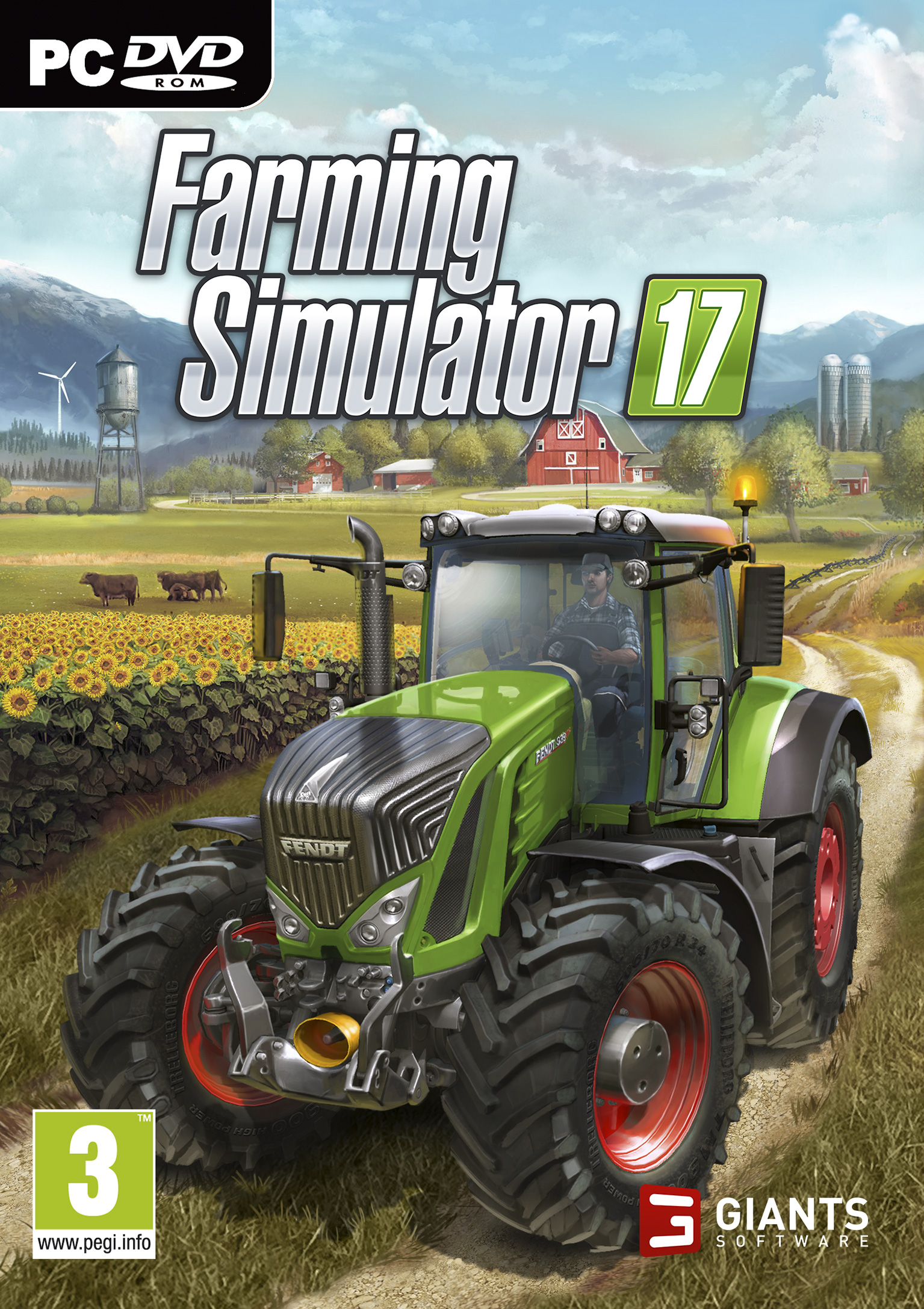 Farming Simulator 17 - predn DVD obal