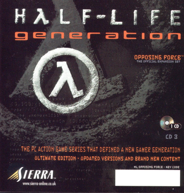 Half-Life: Generation - predn CD obal