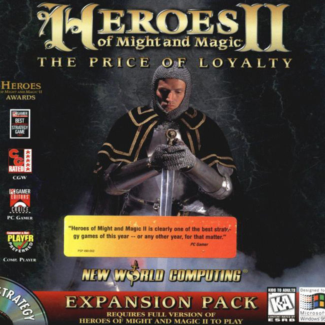 Heroes of Might & Magic 2: The Price of Loyality - predn CD obal