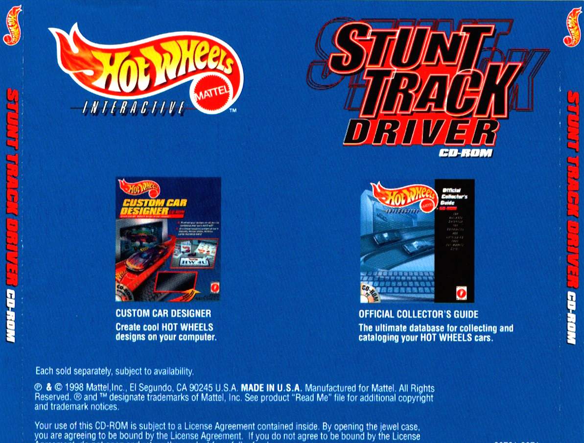 Hot Wheels: Stunt Track Driver - zadn CD obal