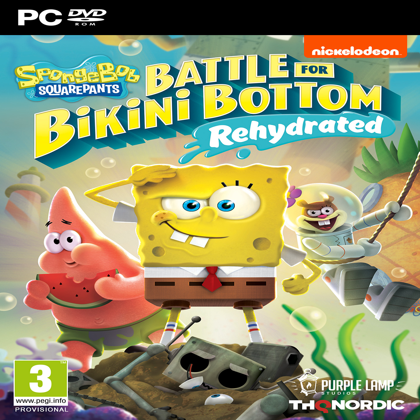 SpongeBob SquarePants: Battle for Bikini Bottom - Rehydrated - predn CD obal