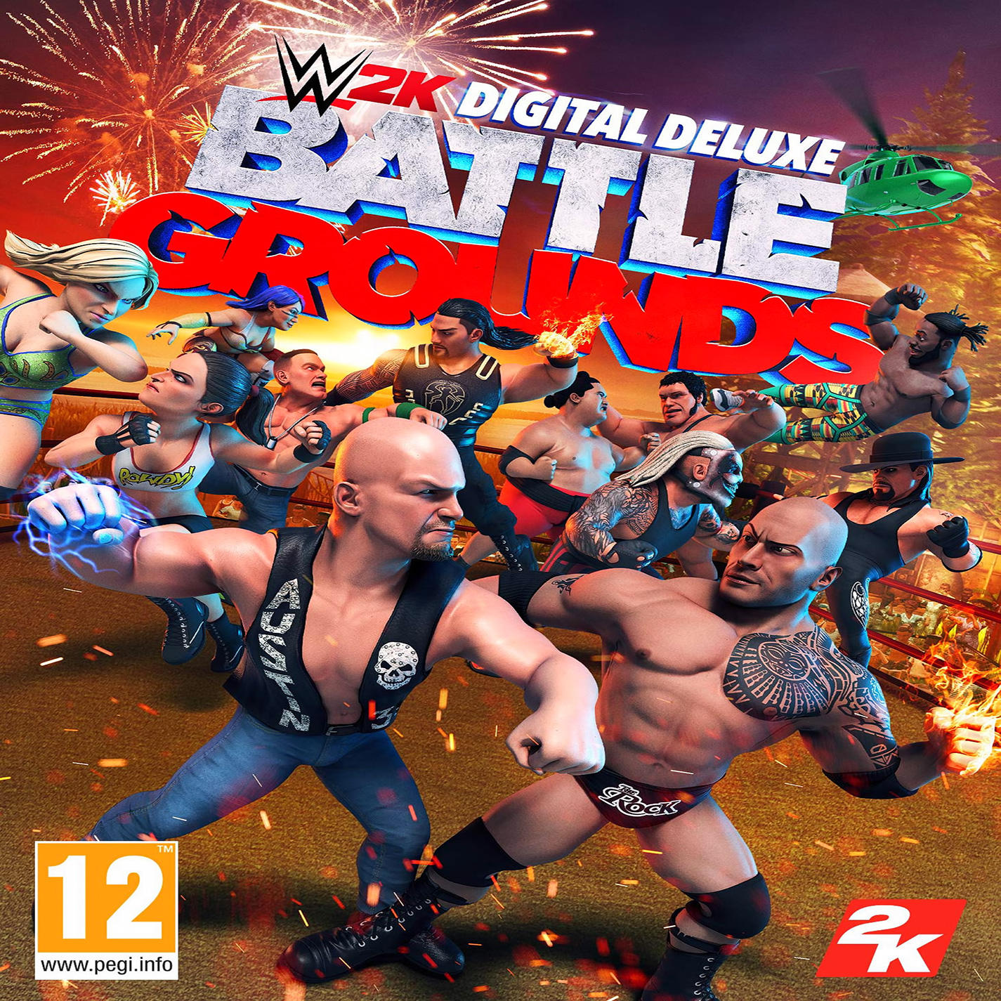 WWE 2K Battlegrounds - predn CD obal 2