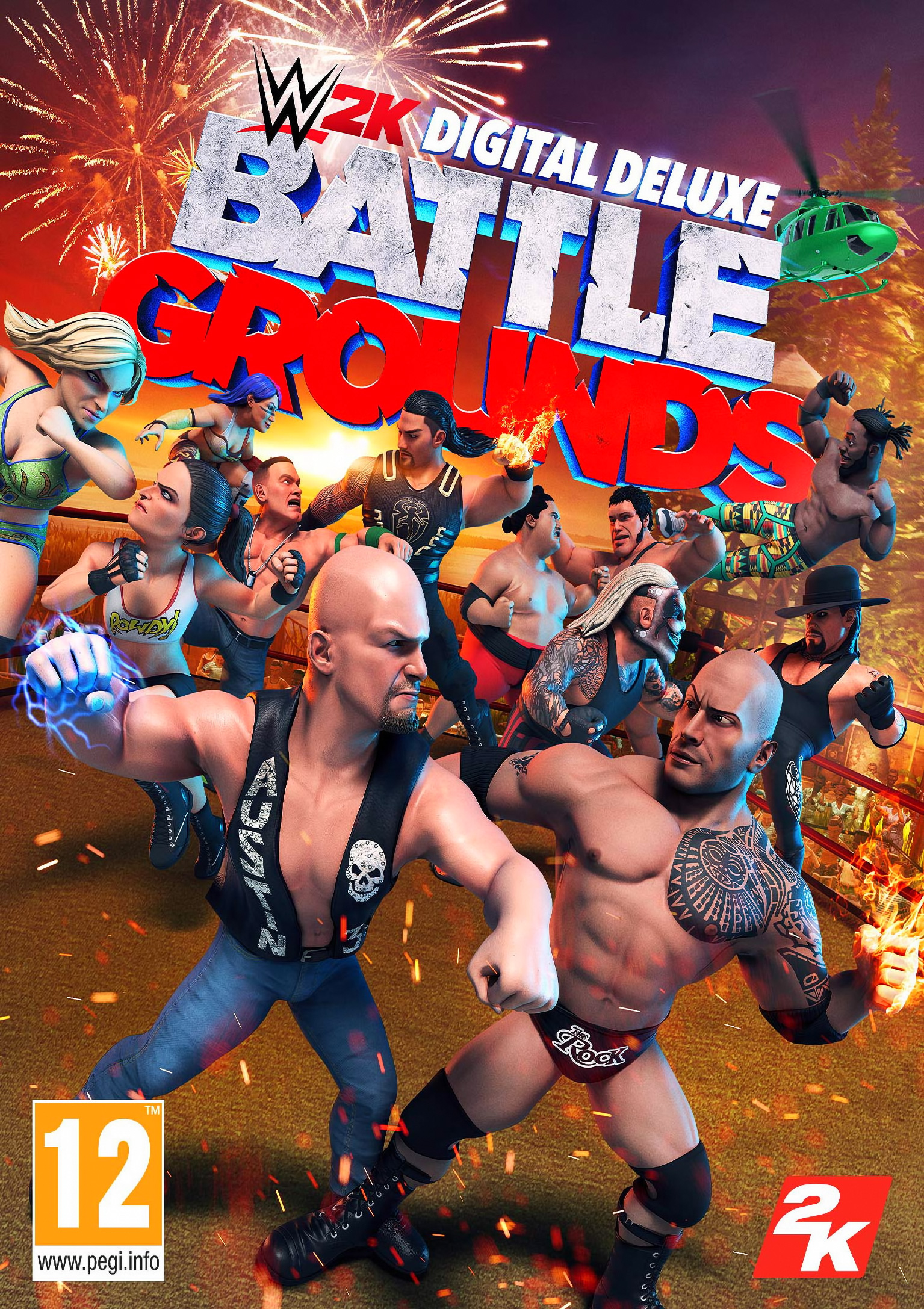 WWE 2K Battlegrounds - predn DVD obal 2