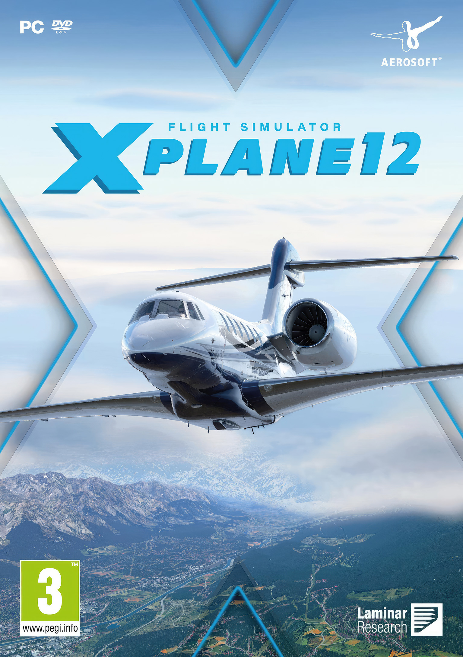 X-Plane 12 - predn DVD obal