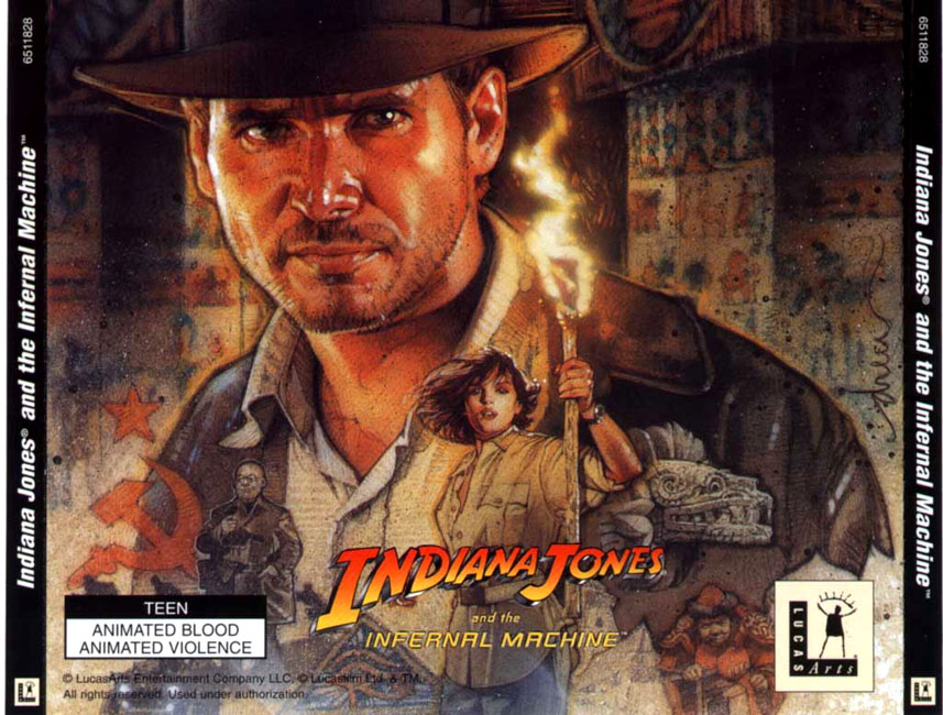 Indiana Jones 1: And the Infernal Machine - zadn CD obal