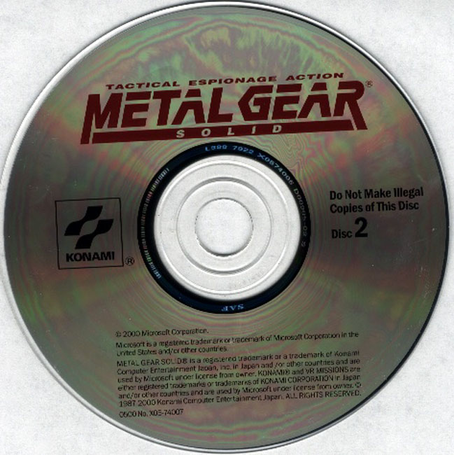 Metal Gear Solid - CD obal 2