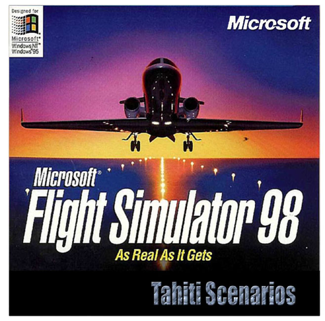 Microsoft Flight Simulator 98: Tahiti Scenarios - predn CD obal
