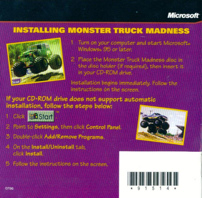 Monster Truck Madness - predn vntorn CD obal