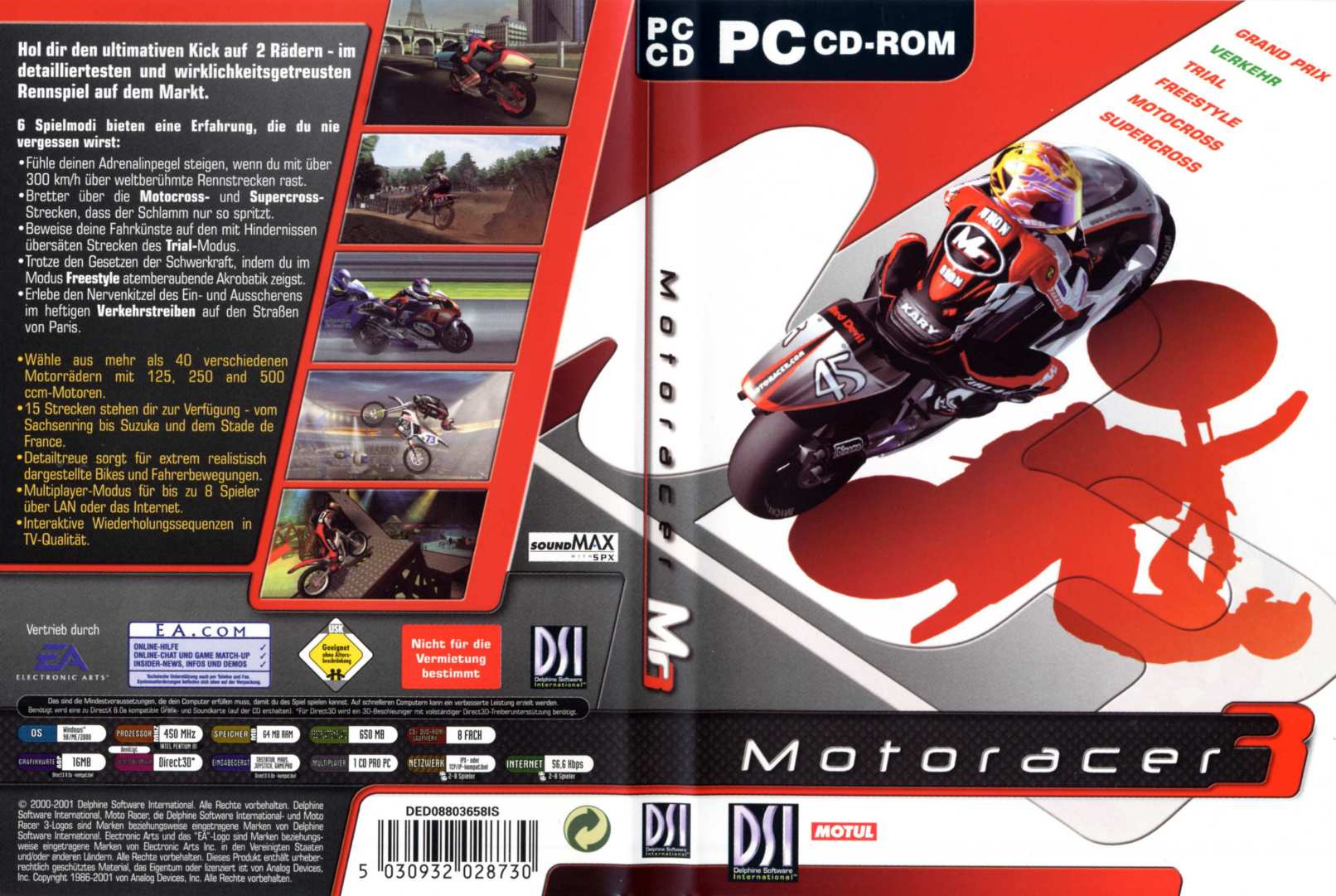 Moto Racer 3 - DVD obal
