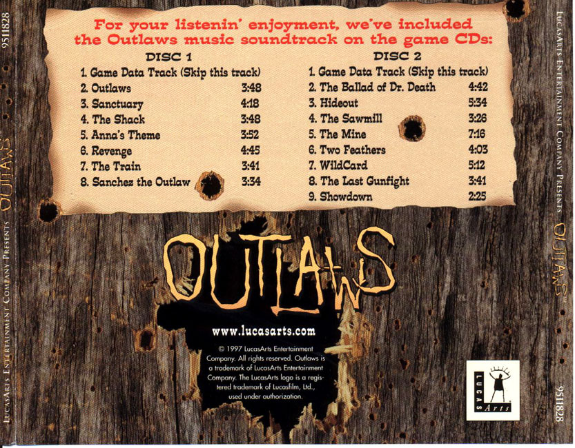 Outlaws - zadn CD obal