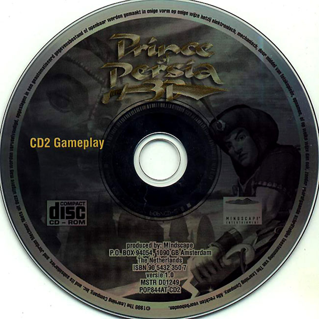 Prince of Persia 3D - CD obal 2