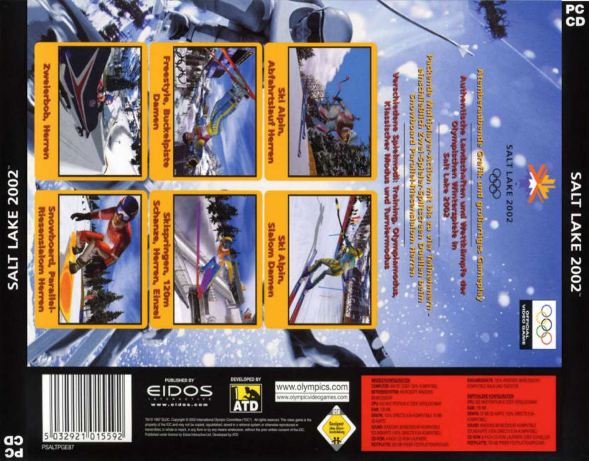 Salt Lake 2002 - zadn CD obal