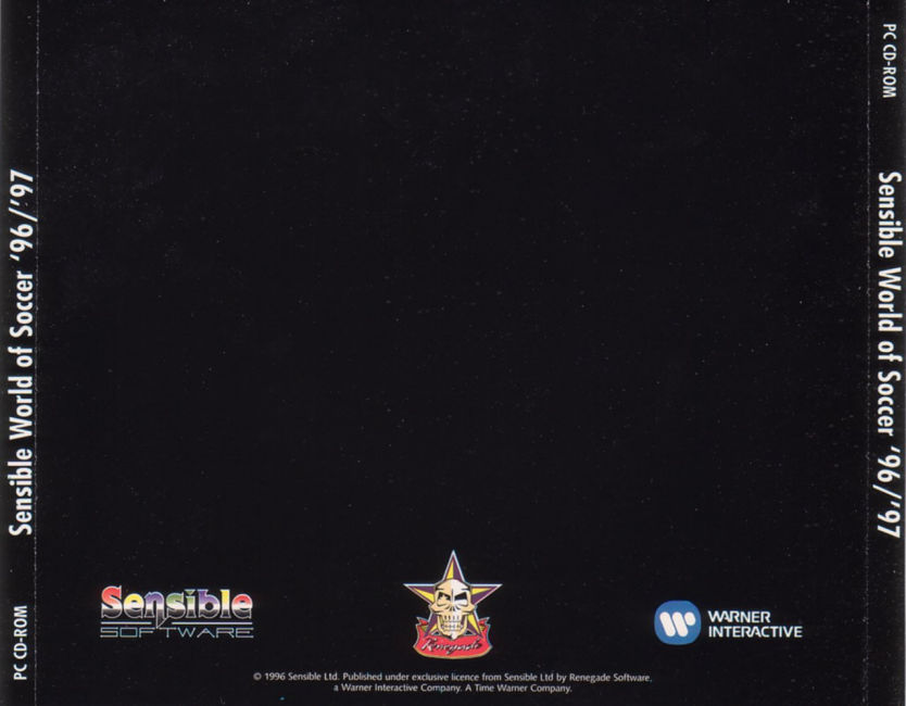 Sensible World of Soccer 96/97 - zadn CD obal