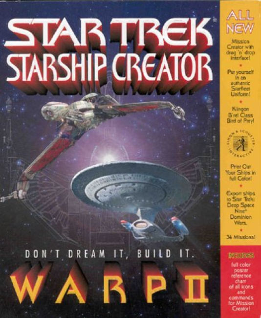 Star Trek: Starship Creator: Warp 2 - predn CD obal