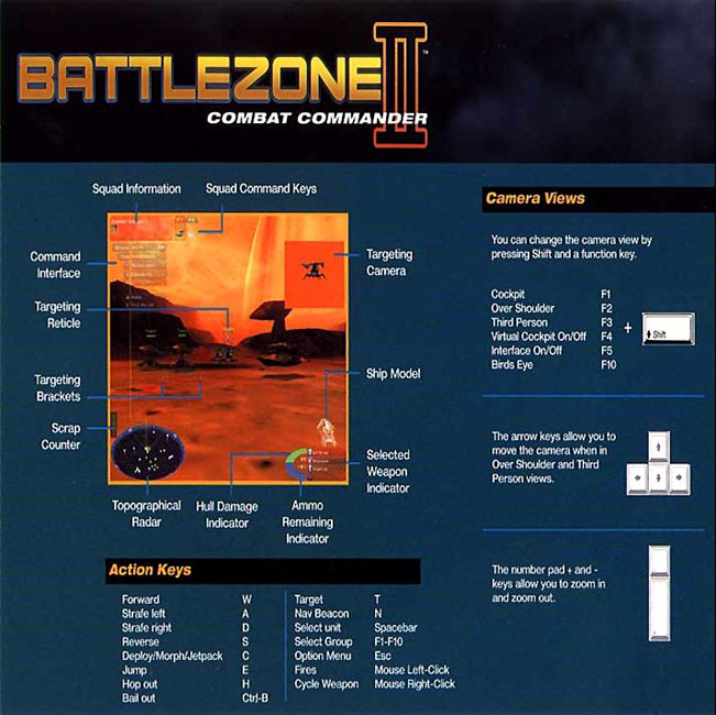 Battle Zone 2: Combat Commander - zadn vntorn CD obal