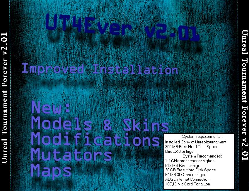 Unreal Tournament: Forever v2.01 - zadn CD obal
