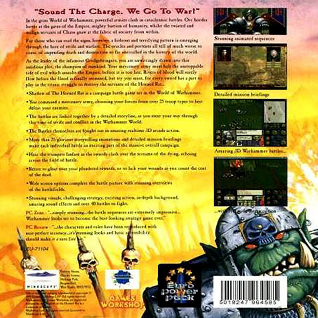 Warhammer: Shadow of the Horned Rat - predn vntorn CD obal