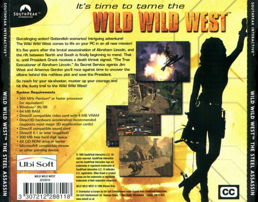 Wild Wild West: The Steel Assasins - zadn CD obal