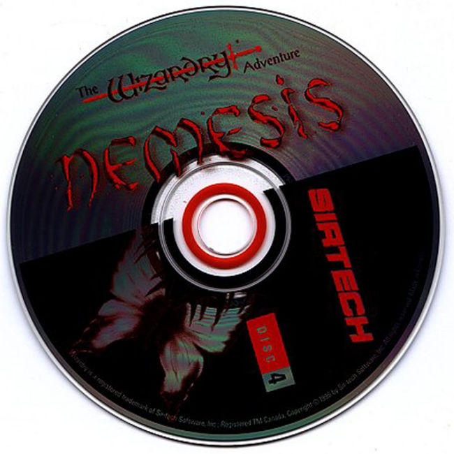 Nemesis: The Wizardry Adventure - CD obal 4