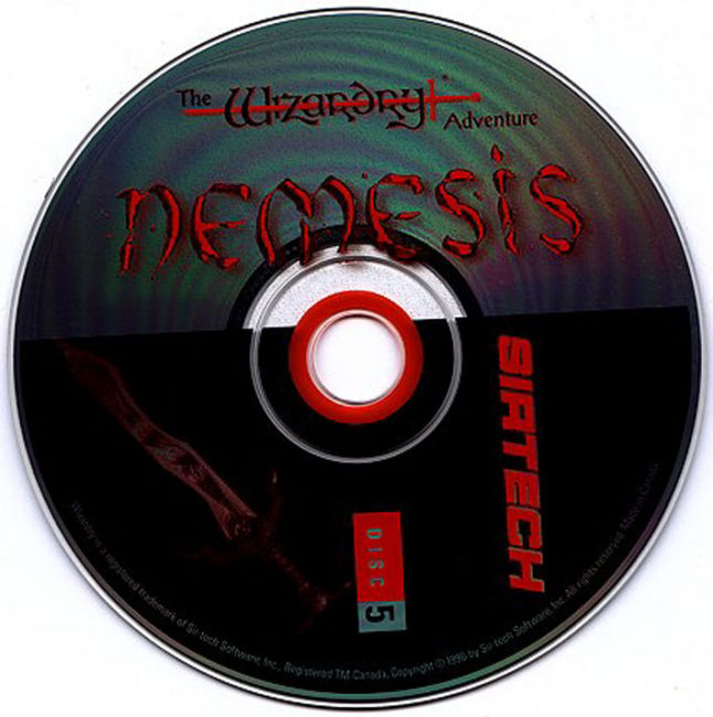 Nemesis: The Wizardry Adventure - CD obal 5