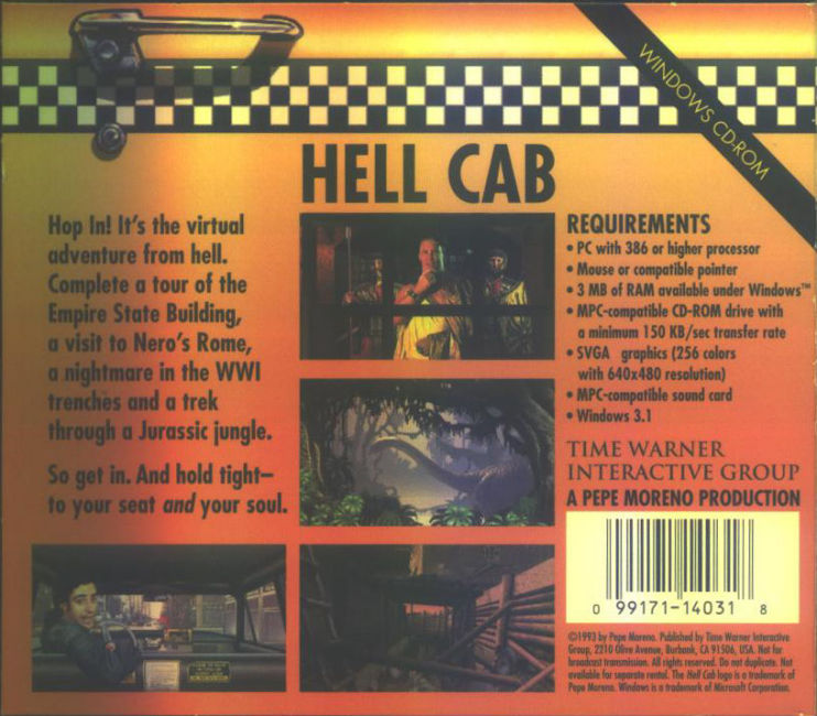 Hell Cab - zadn CD obal