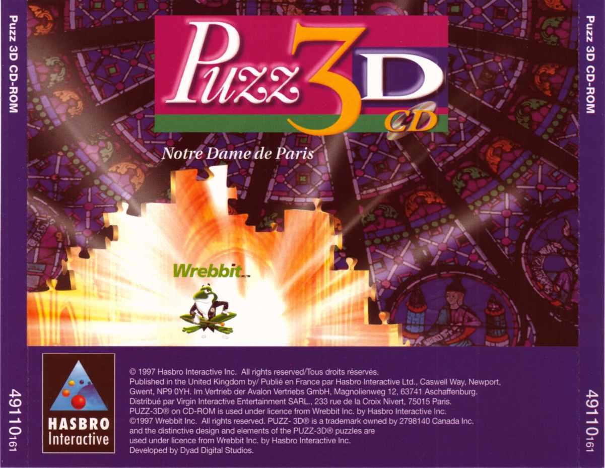 Puzz 3D: Notre Dame Cathedral - zadn CD obal